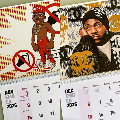 2026 Hip Hop Calendar - Abe Gallery