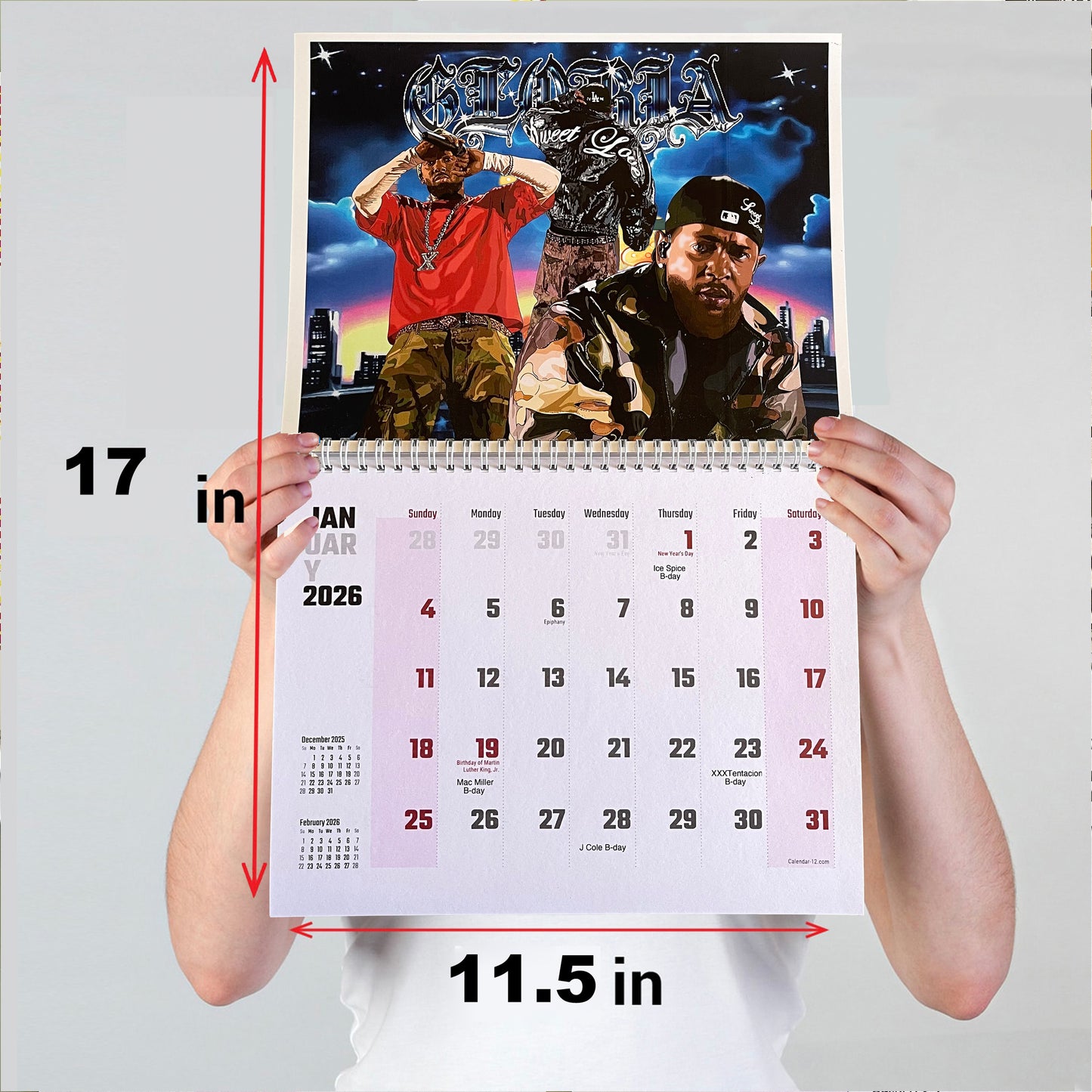 2026 Hip Hop Calendar - Abe Gallery