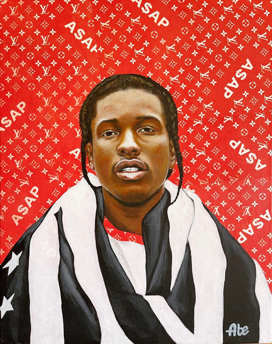 A$AP Rocky Original Painting - "Long Live A$AP"