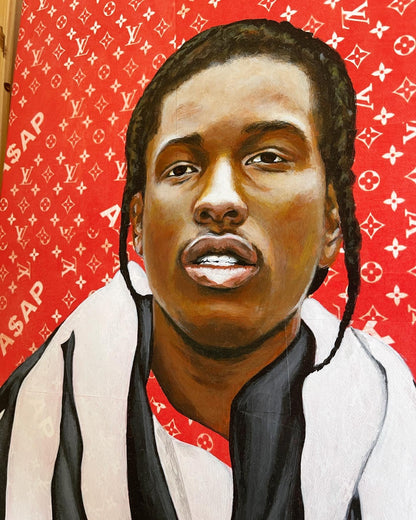 A$AP Rocky Original Painting - "Long Live A$AP"