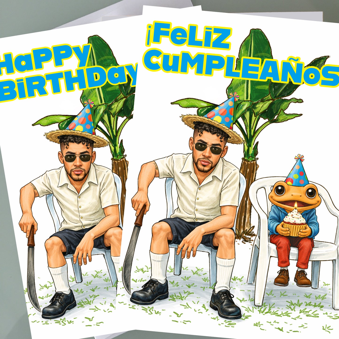 Bad Bunny Birthday Card - DeBÍ TiRAR MáS FOToS