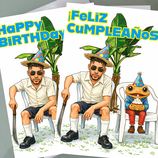 Bad Bunny Birthday Card - DeBÍ TiRAR MáS FOToS