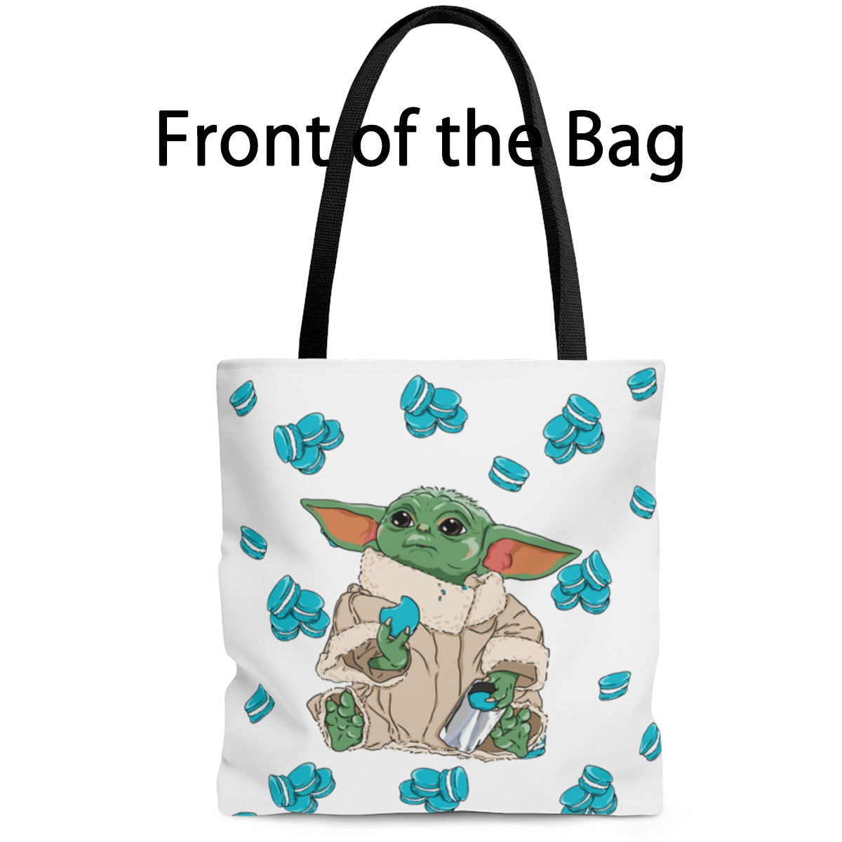 Baby Yoda Tote Bag - Macarons