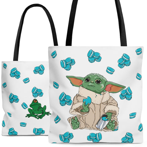 Baby Yoda Tote Bag - Macarons