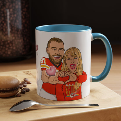 Taylor Swift, Travis Kelce Coffee Mug - Love Story