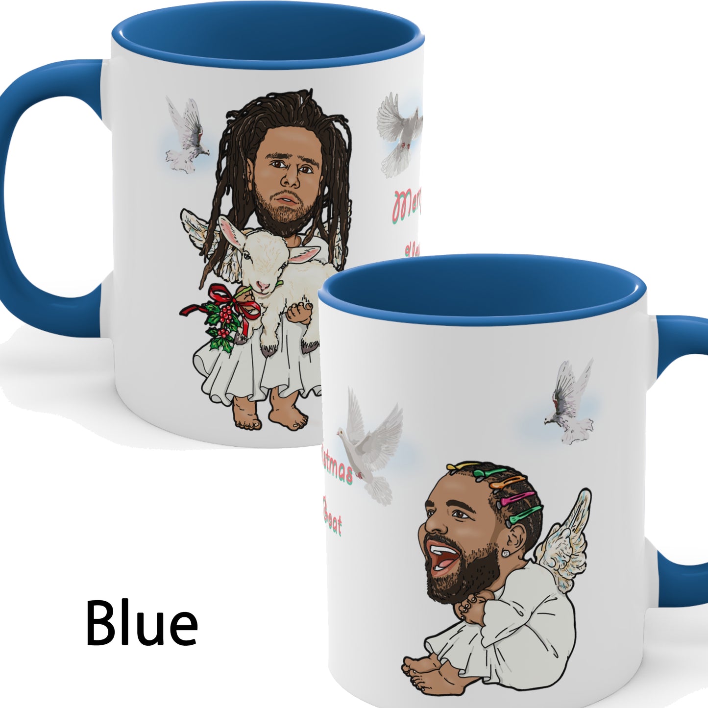 Drake, J Cole Coffee Christmas Mug - GOAT