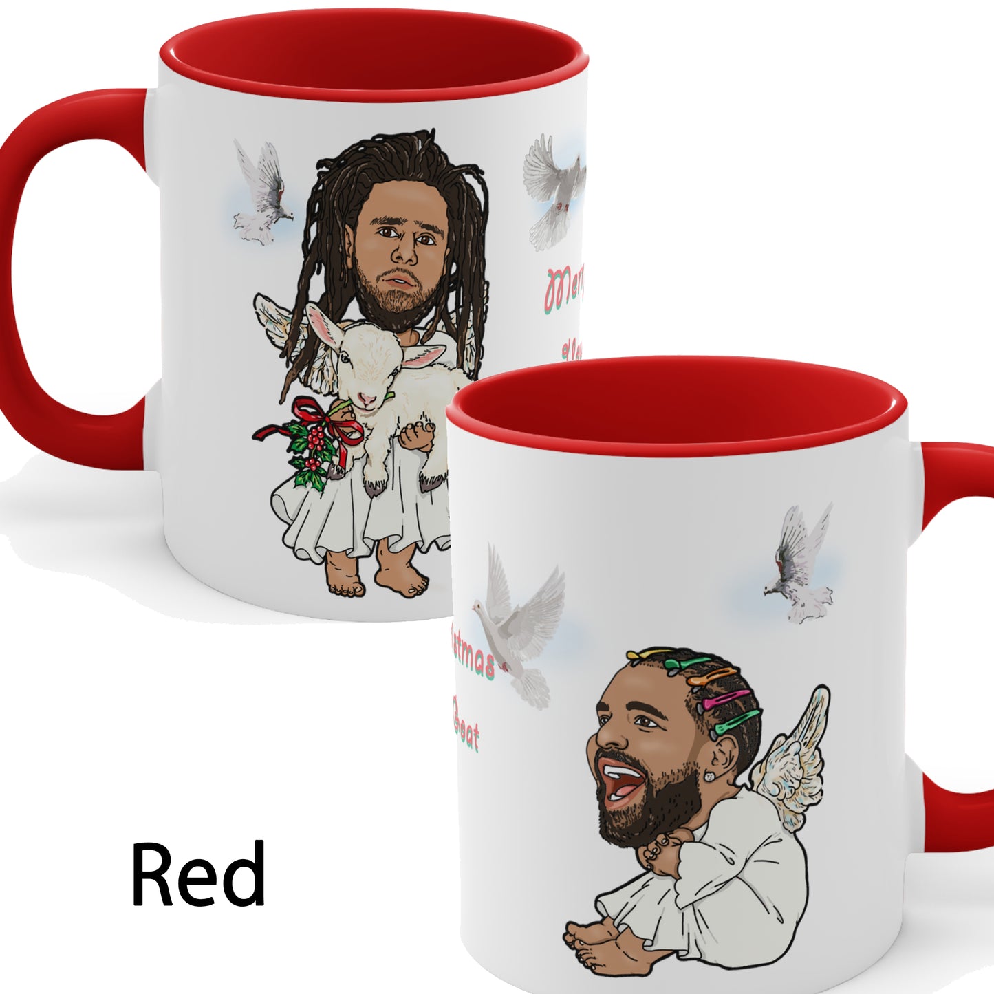 Drake, J Cole Coffee Christmas Mug - GOAT