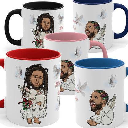 Drake, J Cole Coffee Christmas Mug - GOAT