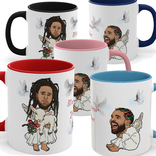 Drake, J Cole Coffee Christmas Mug - GOAT