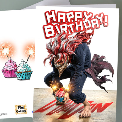 Dan Da Dan Birthday Card - Okarun