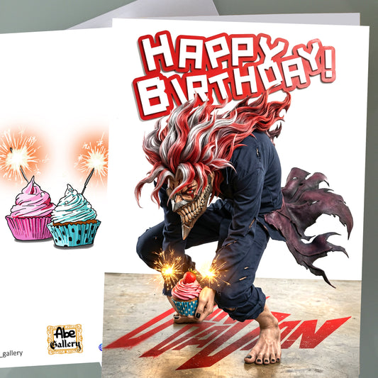 Dan Da Dan Birthday Card - Okarun