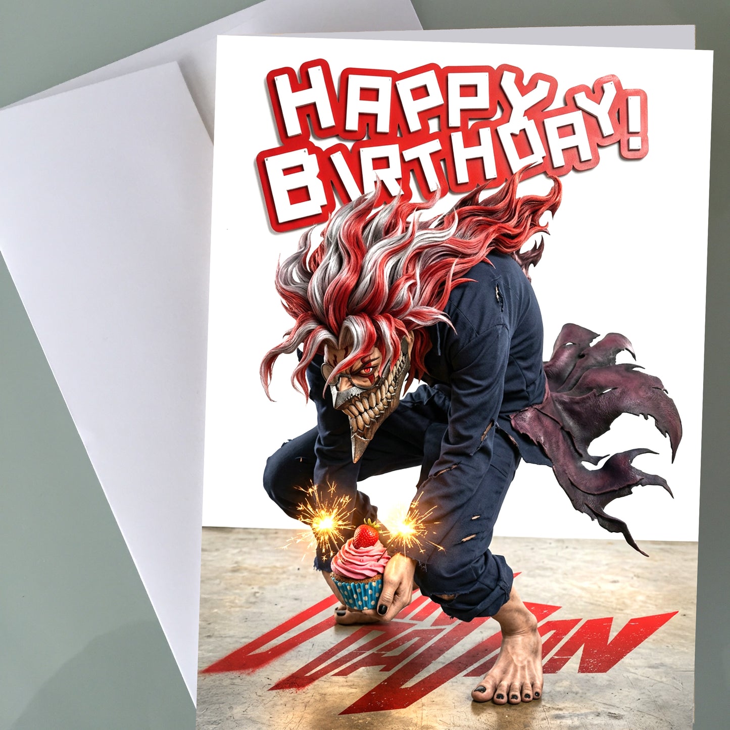 Dan Da Dan Birthday Card - Okarun