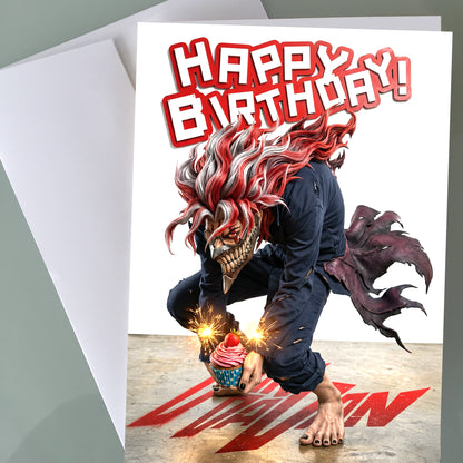 Dan Da Dan Birthday Card - Okarun