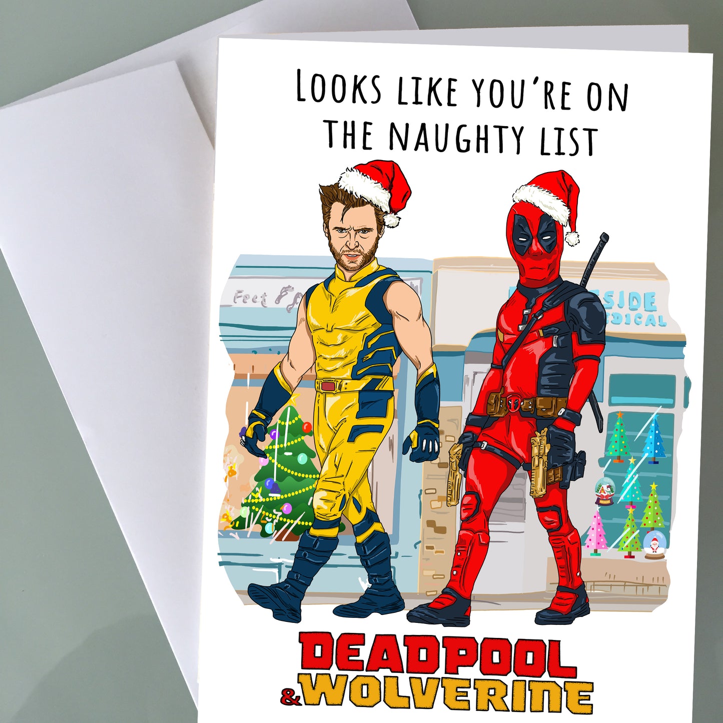 Deadpool & Wolverine Christmas Card - Like A Prayer