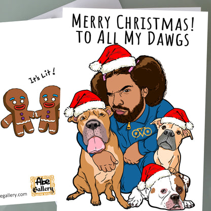 Drake Christmas Card - For All The Dogs