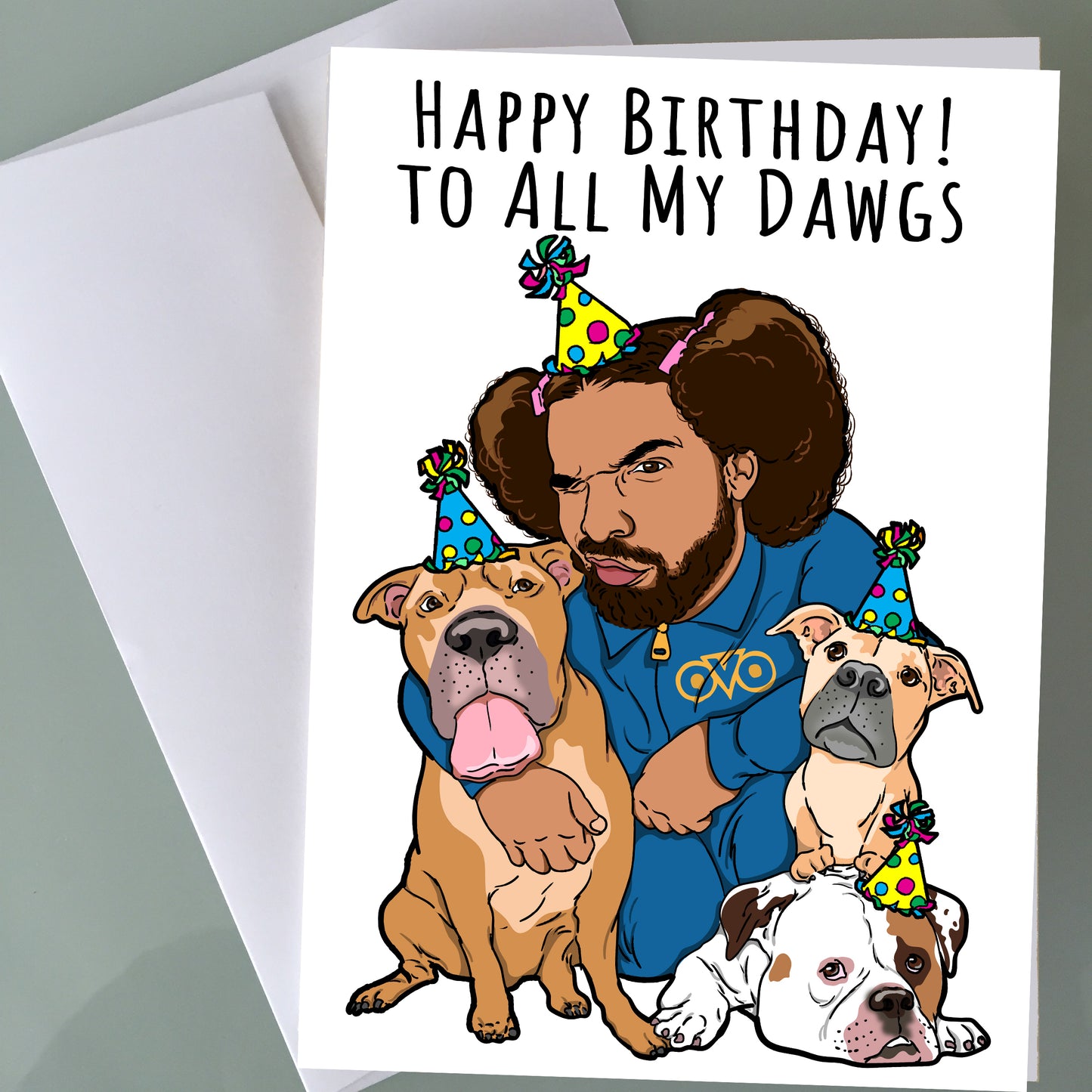 Drake Birthday Card - For All The Dogs