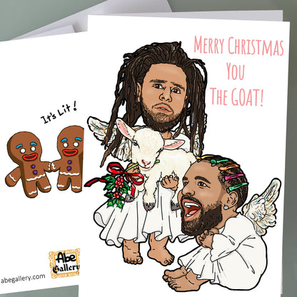 Drake, J Cole Christmas Card - First Person Shooter