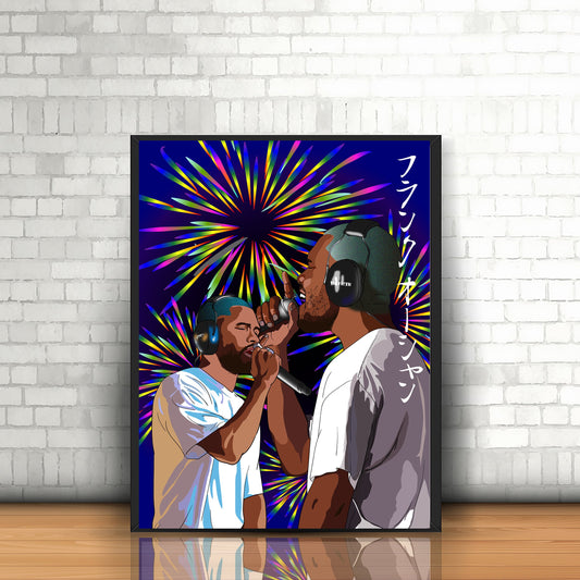 Frank Ocean Poster - Fireworks