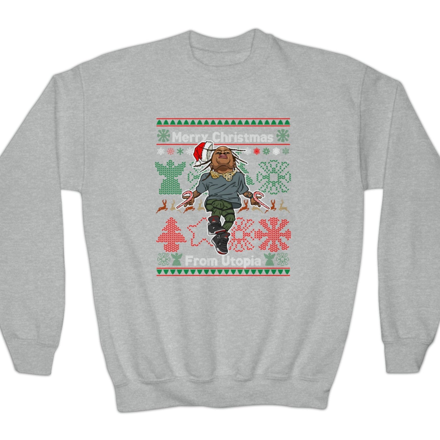 Travis Scott Kid's Ugly Christmas Sweater - Utopia