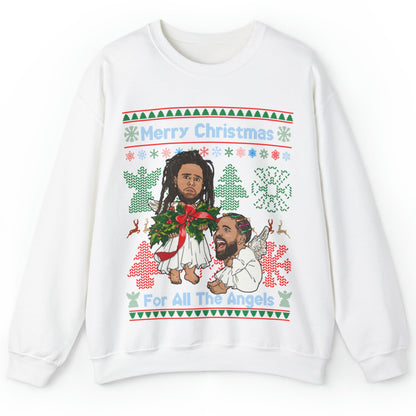 Drake, J Cole Ugly Christmas Sweater - Angels