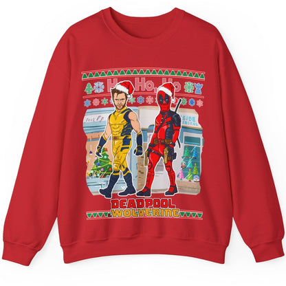 Deadpool & Wolverine Ugly Christmas Sweater - Like A Prayer