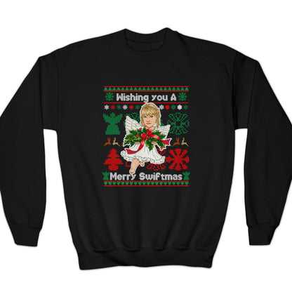 Taylor Swift Kid's Ugly Christmas Sweater - Angel