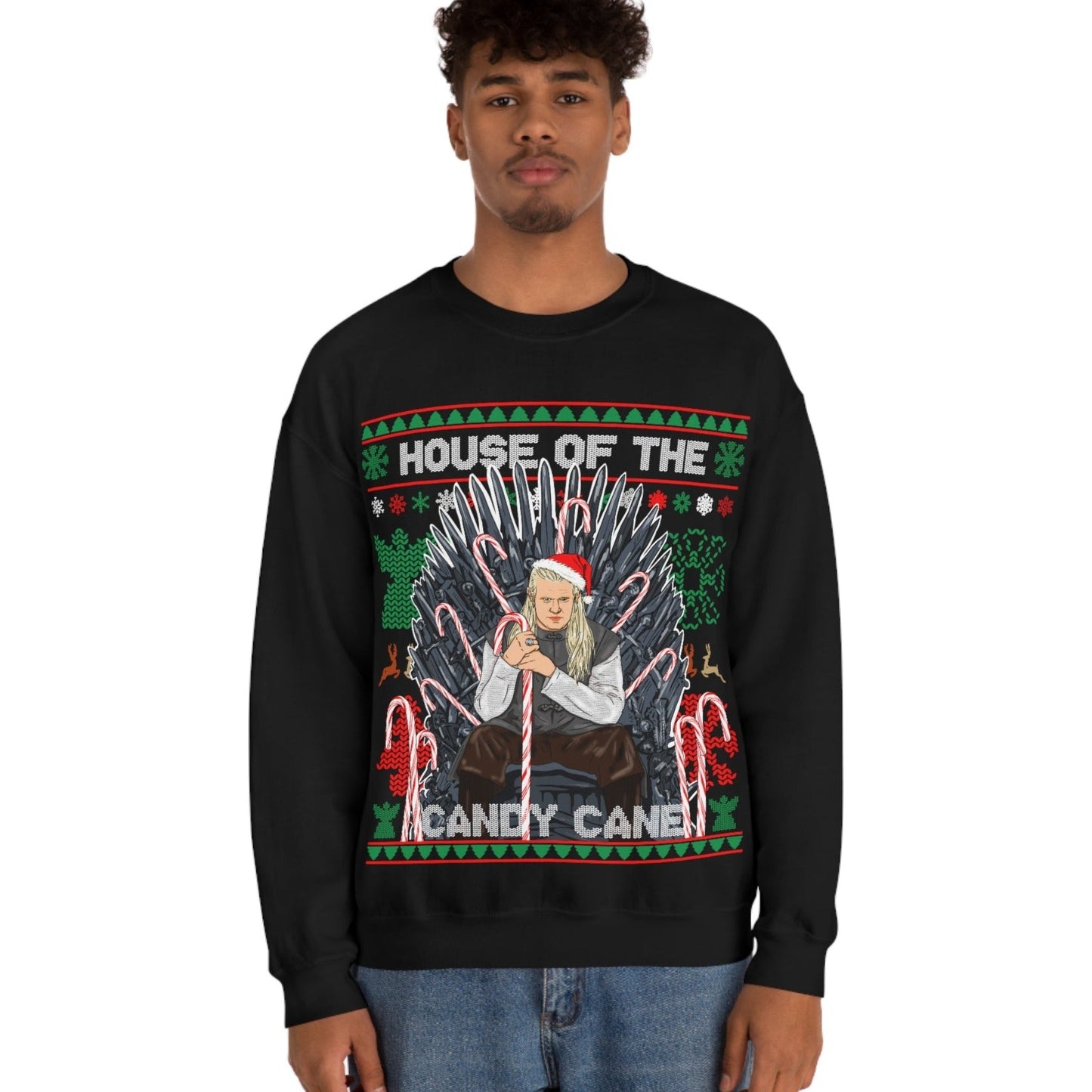 House of the Dragon Ugly Christmas Sweater - Candy Cane