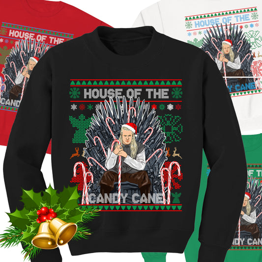 House of the Dragon Ugly Christmas Sweater - Candy Cane
