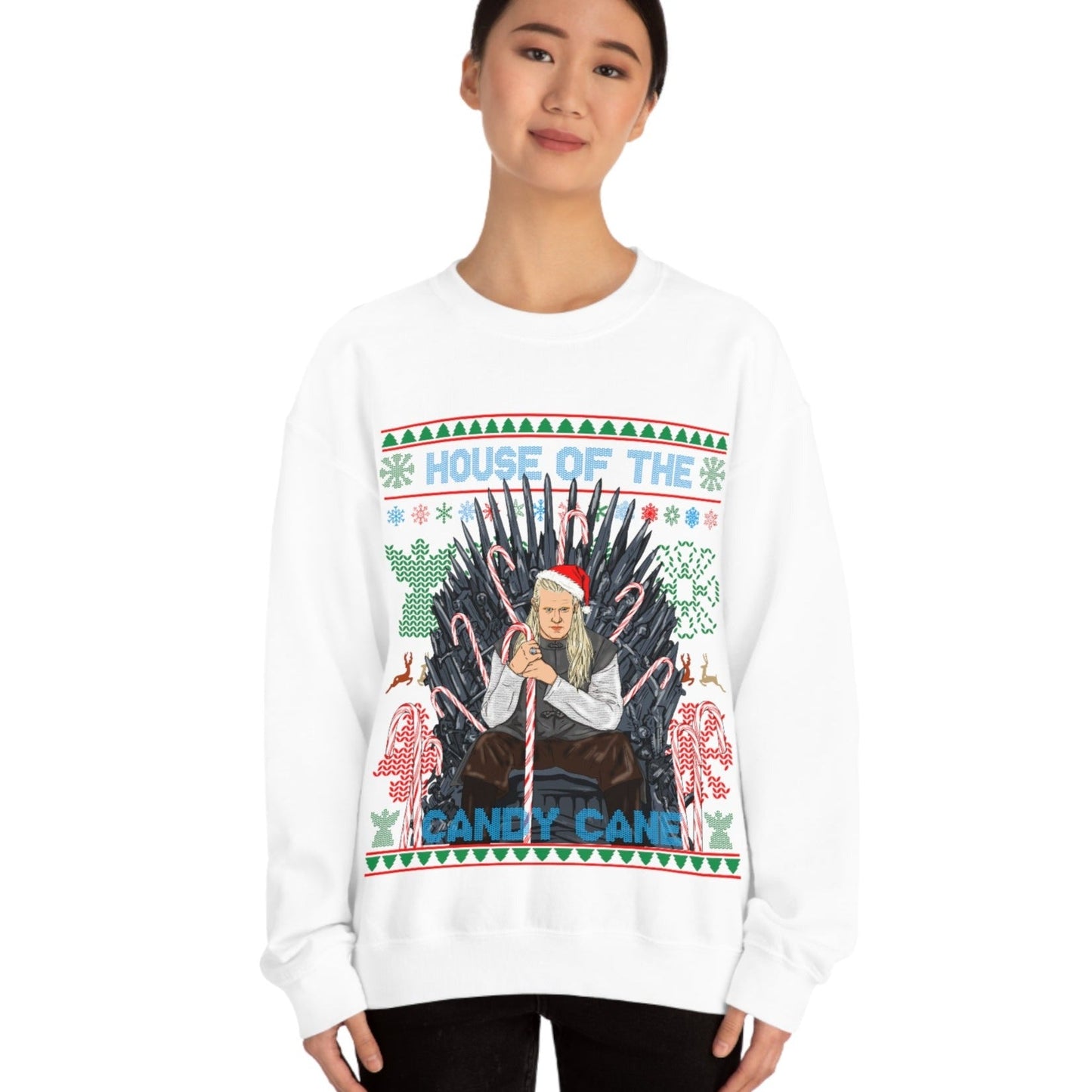 House of the Dragon Ugly Christmas Sweater - Candy Cane