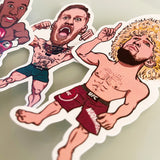 Conor McGregor, Floyd Mayweather, Khabib Stickers Set - Fighters
