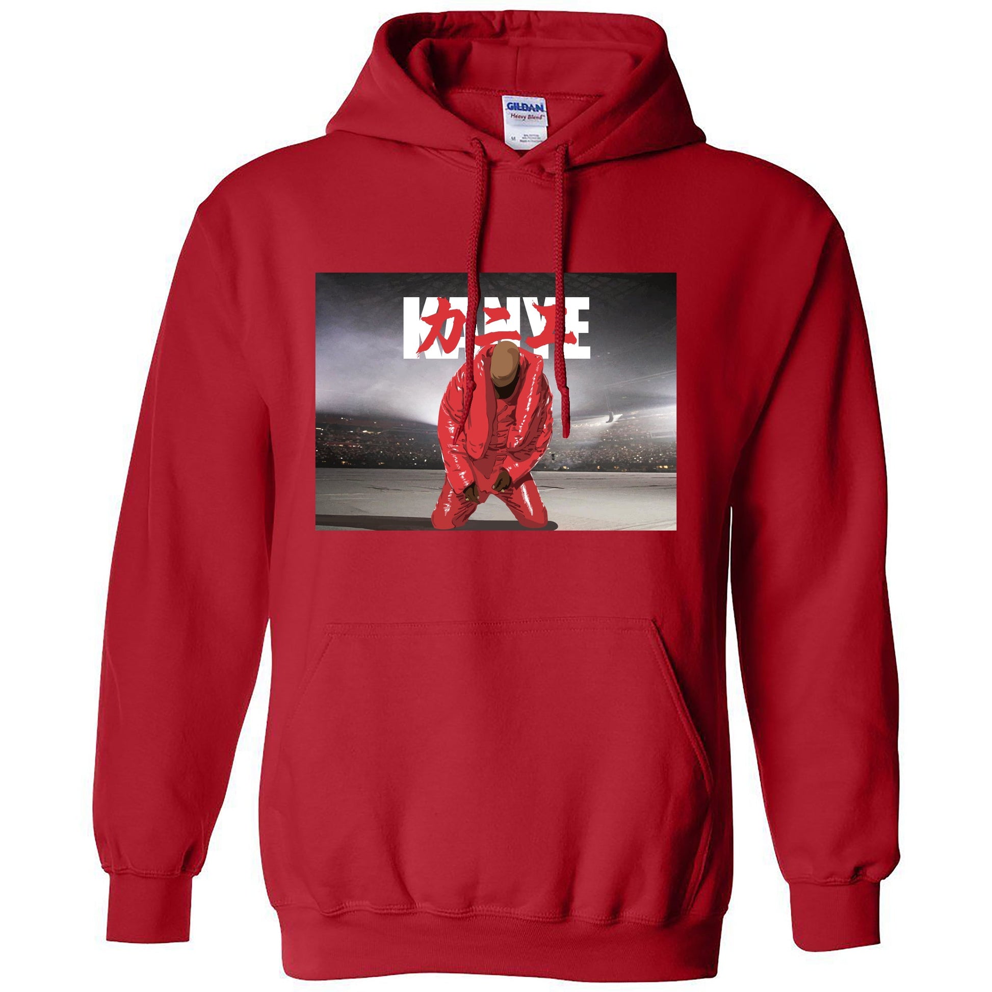 Abe Gallery Kanye West Hoodie! DONDA, Hip Hop Rap merch Gap Yeezy Adidas Hypebeast Red / M