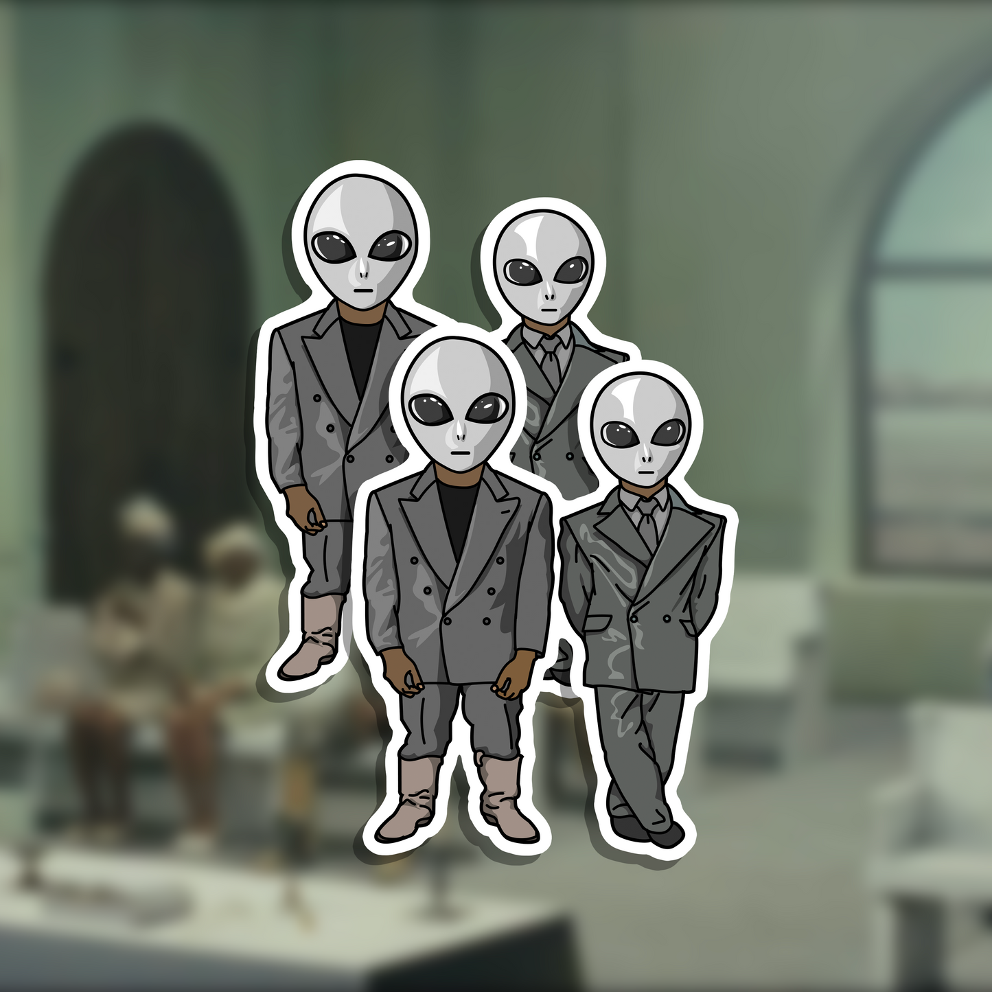 Kanye West, Travis Scott Sticker Set - Father