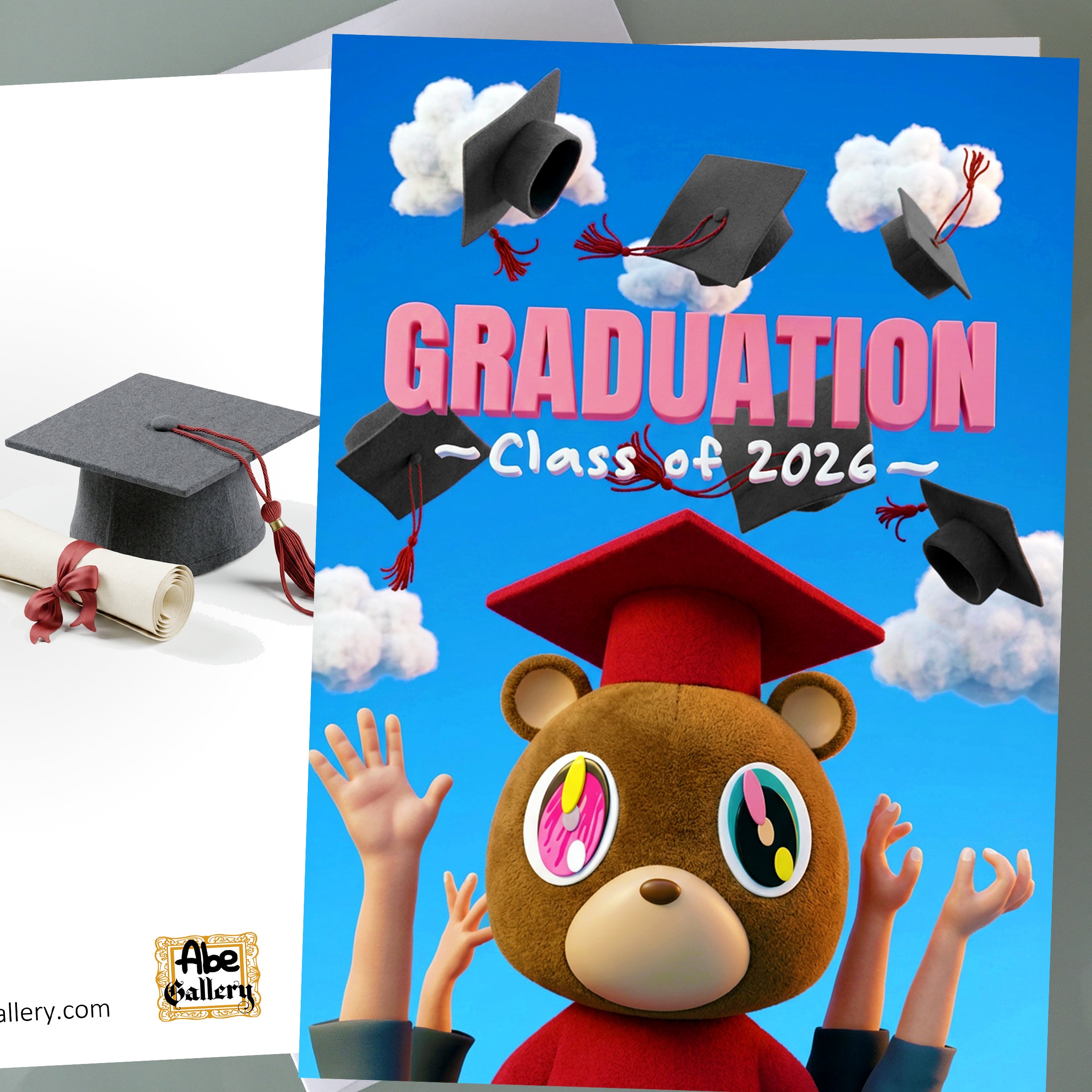 Kanye West Graduation Card! Class of 2026, Congrats Hip Hop Rap