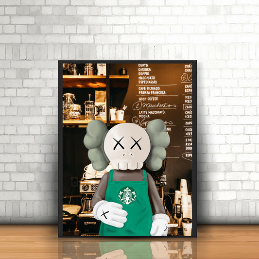 KAWS Poster - Starbucks