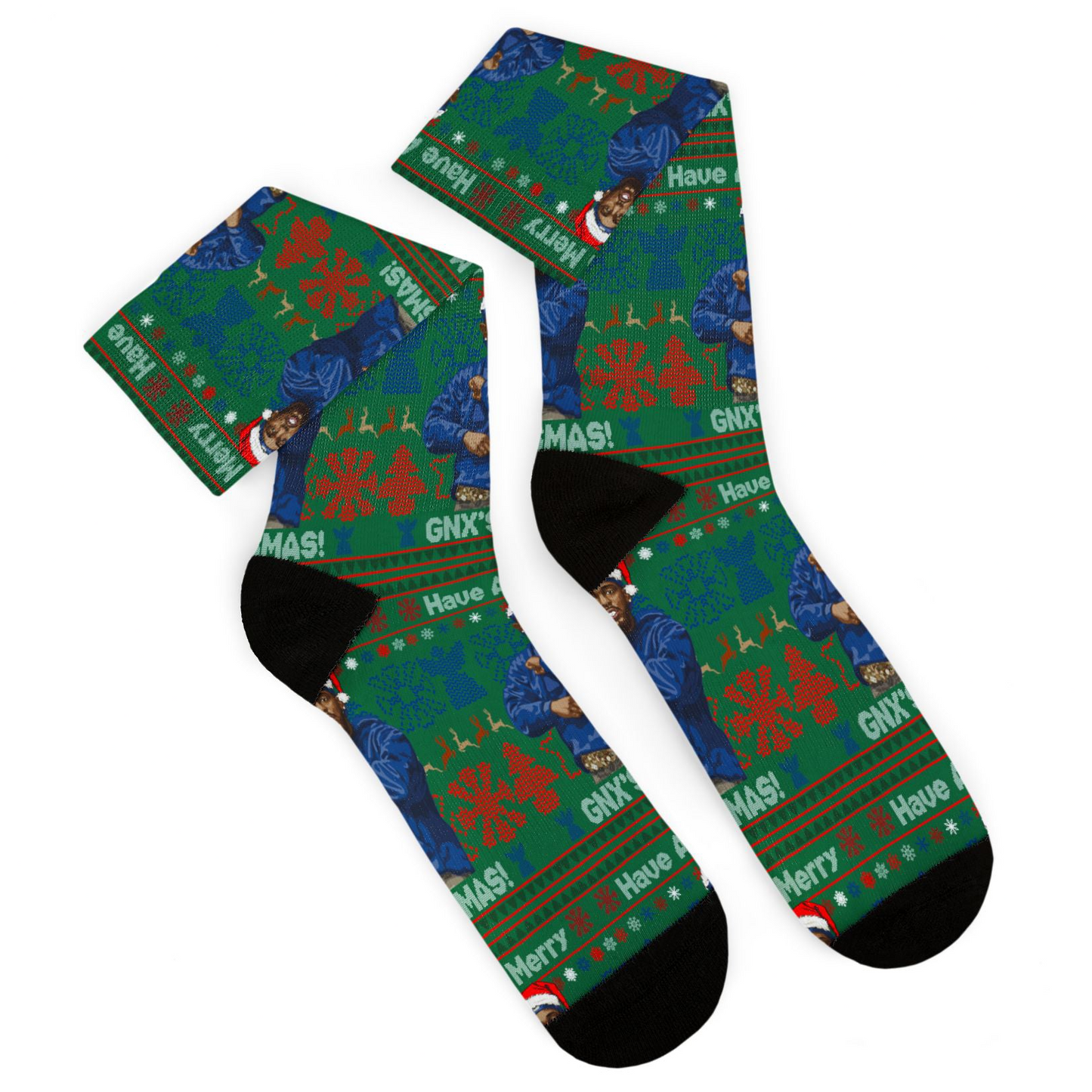 Kendrick Lamar Christmas Socks - GNX