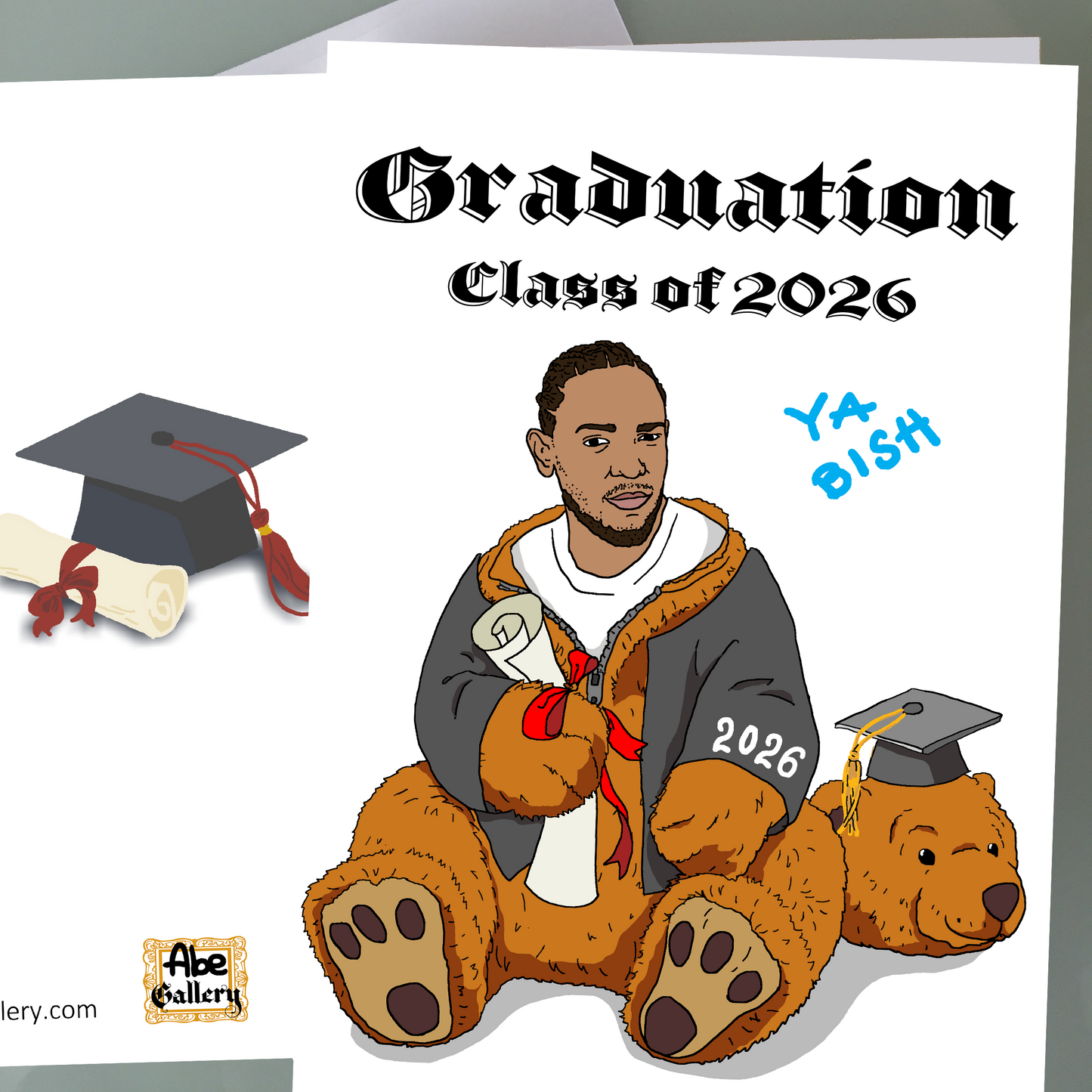 Kendrick Lamar Graduation Card - Teddy Bear