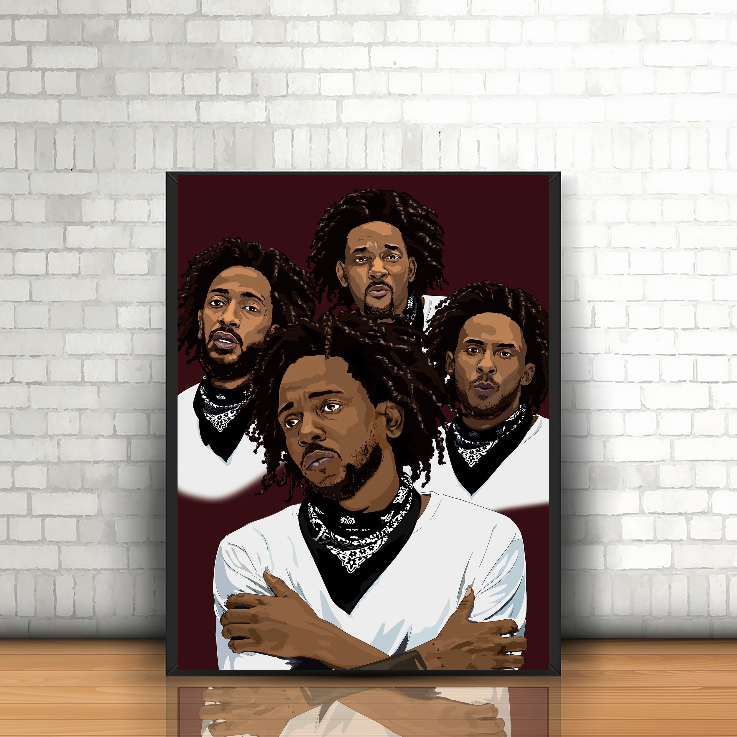 Kendrick Lamar Poster - The Heart Part 5, Prints Hypebeast Art Hip Hop ...