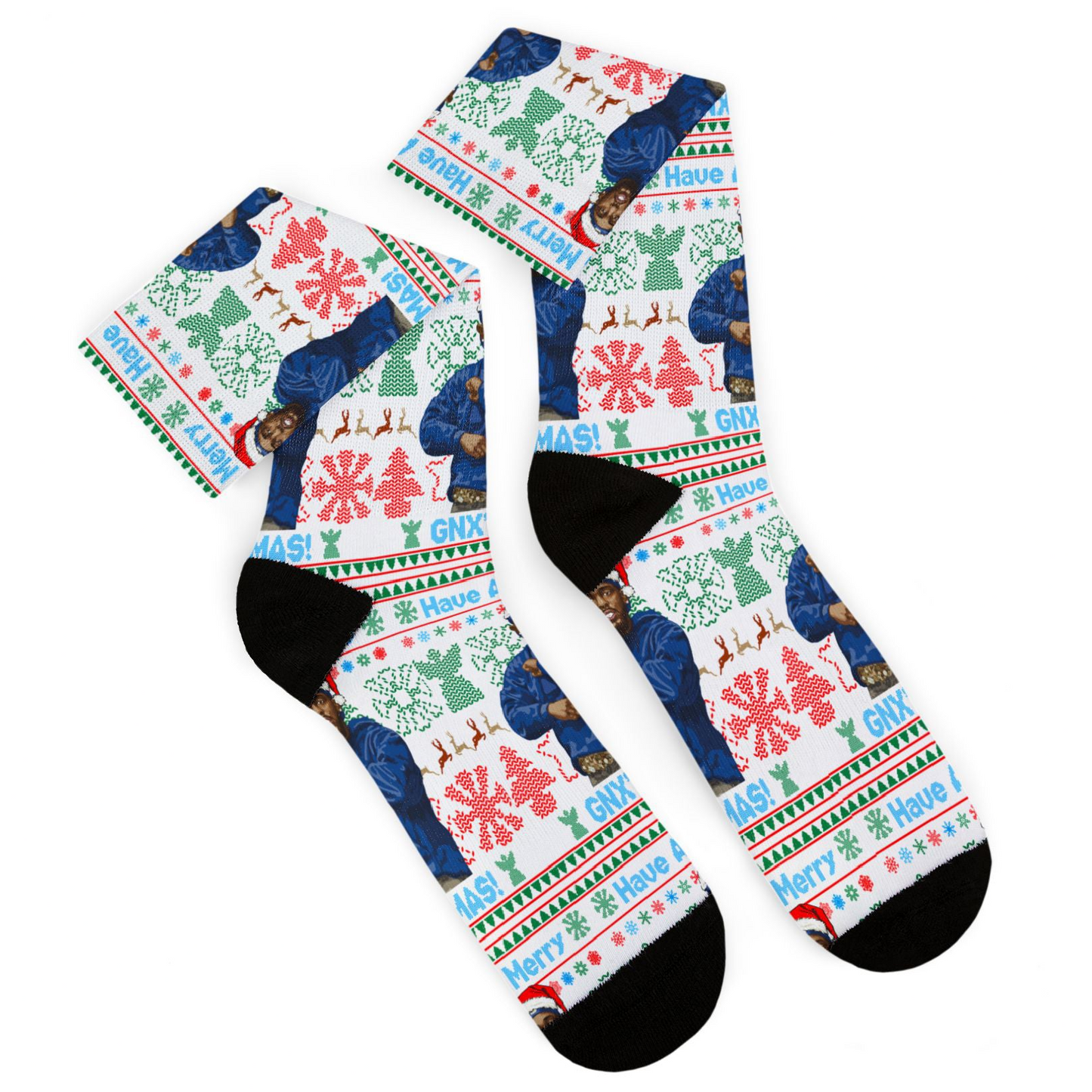 Kendrick Lamar Christmas Socks - GNX