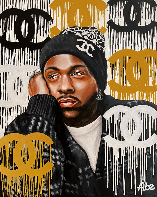 Original Artwork by Júnko Abe, Ethnic Art Portraiture