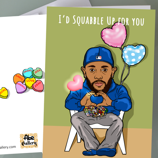 Kendrick Lamar Valentine's Day Card - Squabble Up