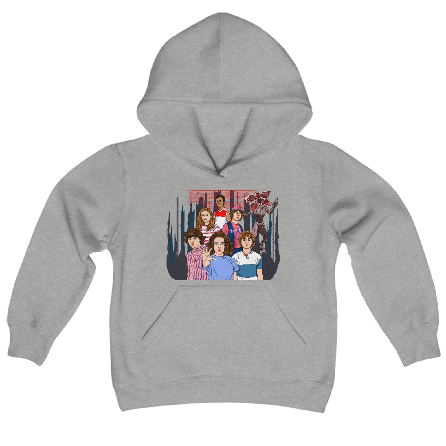 Stranger things hoodie store grey