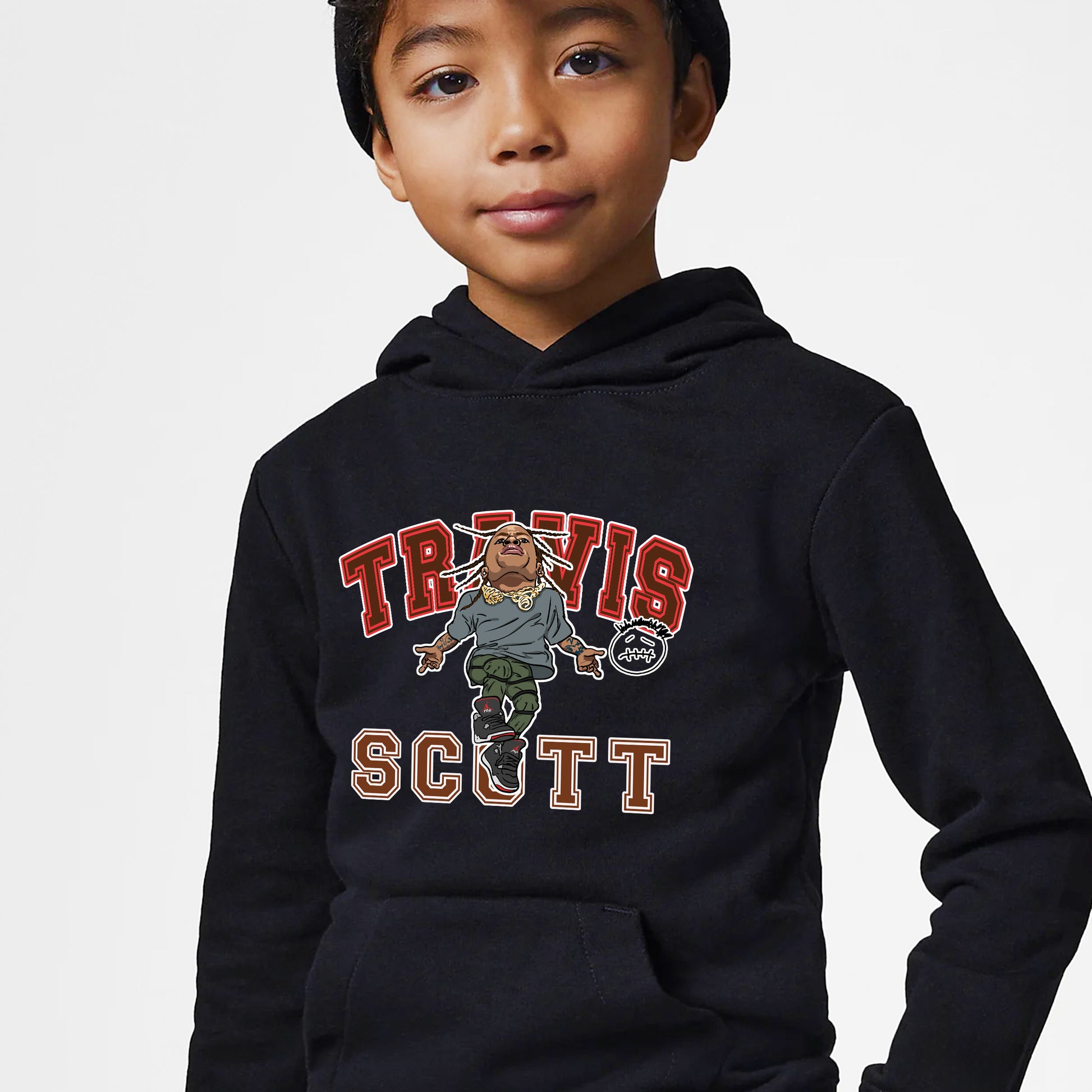 Travis Scott Kid's Hoodie Rage Academy, Cactus Jack Merch Gift