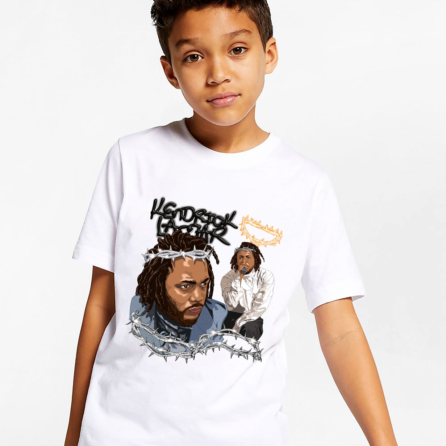 Kendrick Lamar Kid's T-Shirt - Crown of Thorns