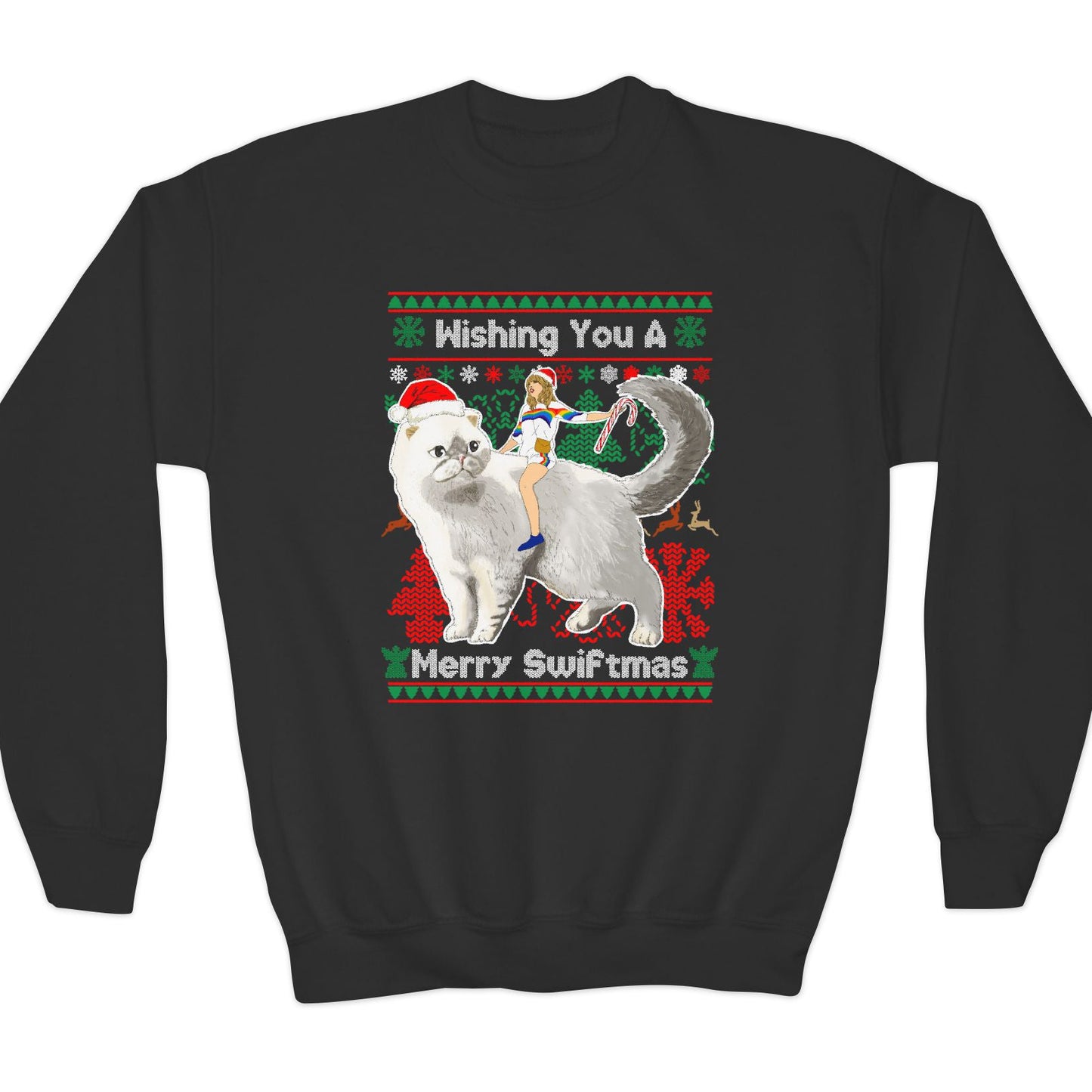 Taylor Kid's Ugly Christmas Sweater - Caticorn