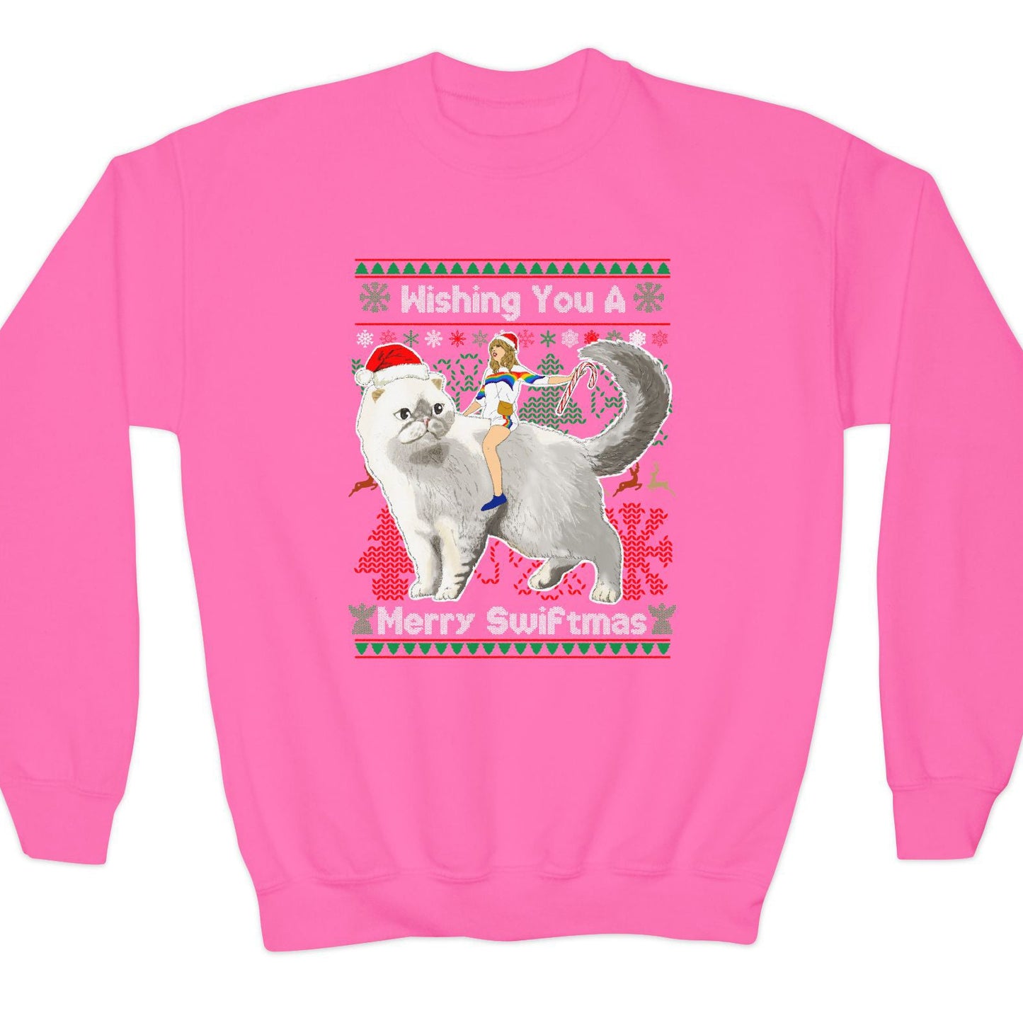 Taylor Kid's Ugly Christmas Sweater - Caticorn