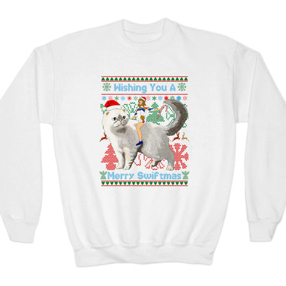Taylor Kid's Ugly Christmas Sweater - Caticorn