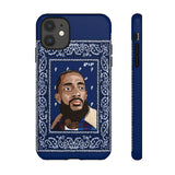 Nipsey Hussle iPhone Case - Blue Bandana