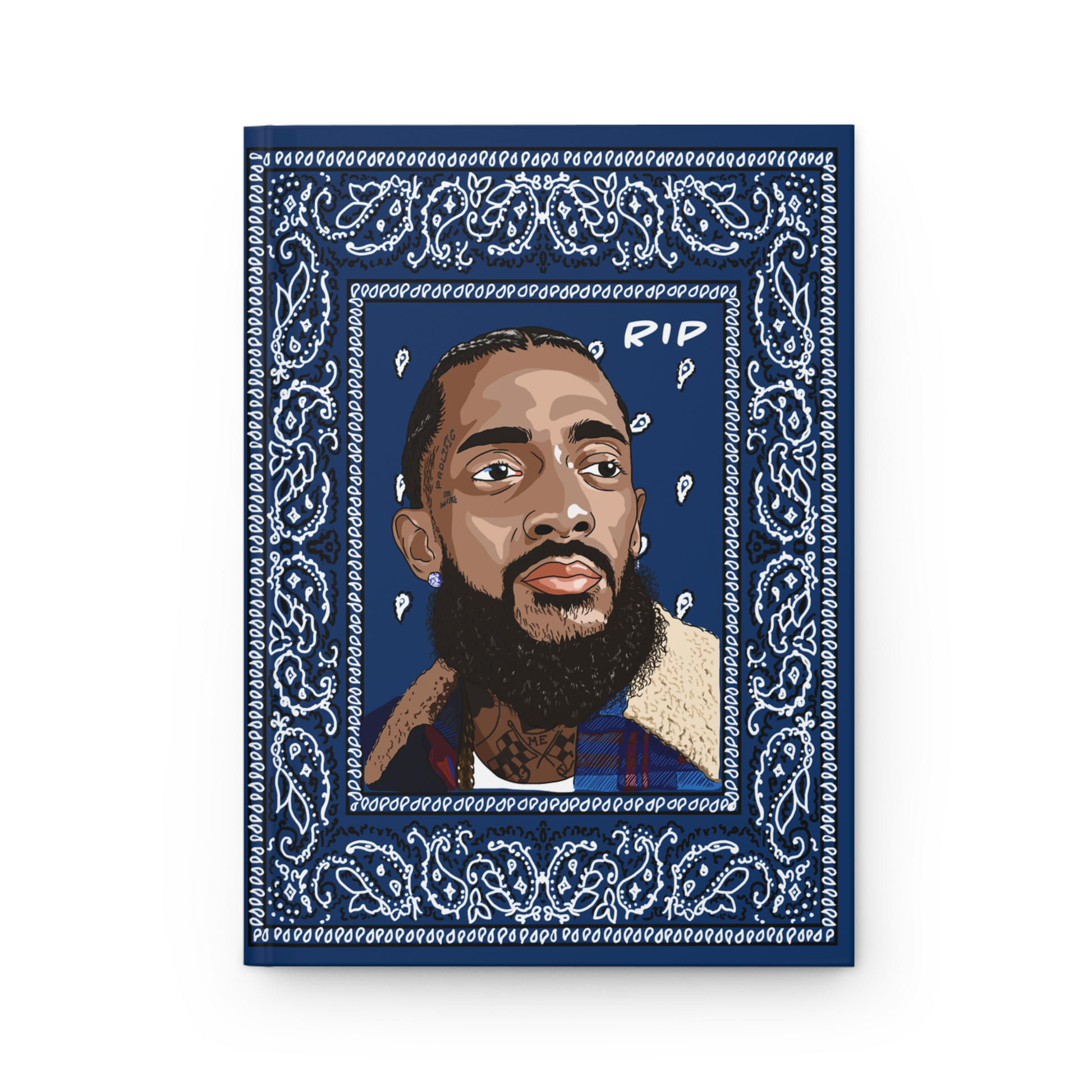 Nipsey Hussle Journal Blue Notebook Hip Hop Art Fan Gift Boys Men Nipsey Hussle Journal Blue Notebook Hip Hop Art Fan Gift Boys Men