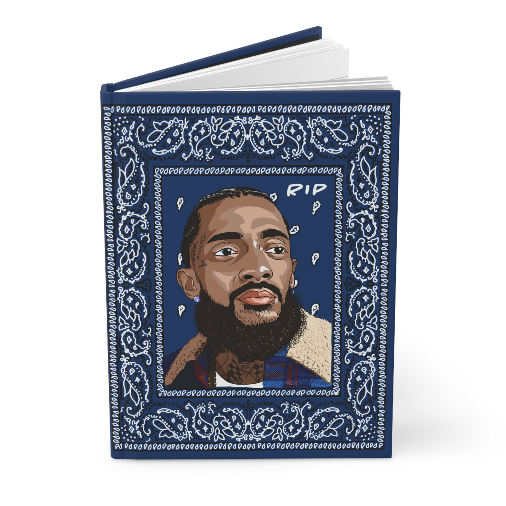 Nipsey Hussle Journal Blue Notebook Hip Hop Art Fan Gift Boys Men Nipsey Hussle Journal Blue Notebook Hip Hop Art Fan Gift Boys Men