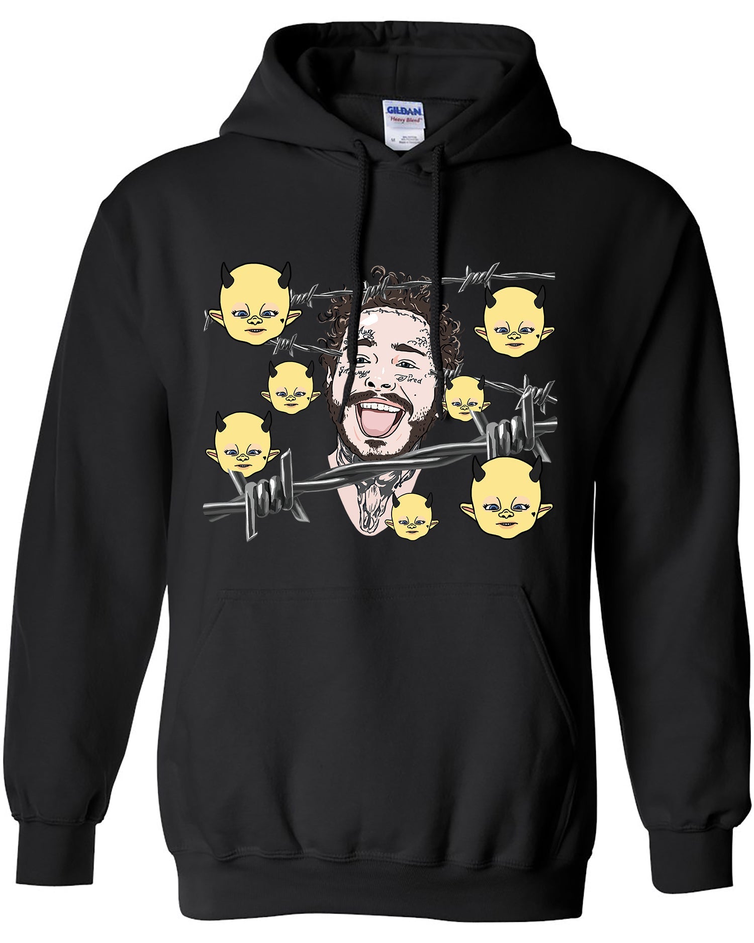 Post Malone Hoodie Motley Crew Hip Hop Art Rap Merch Nike